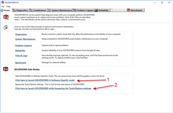 SOLIDWORKS Rx Guide Tabs